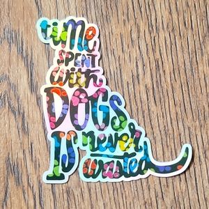 Time Spent With Dogs // Sticker planner sticker